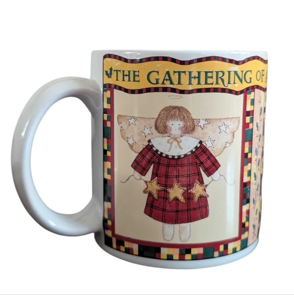 Debbie Mumm "Gathering of Angels" Mug - VINTAGE 1997